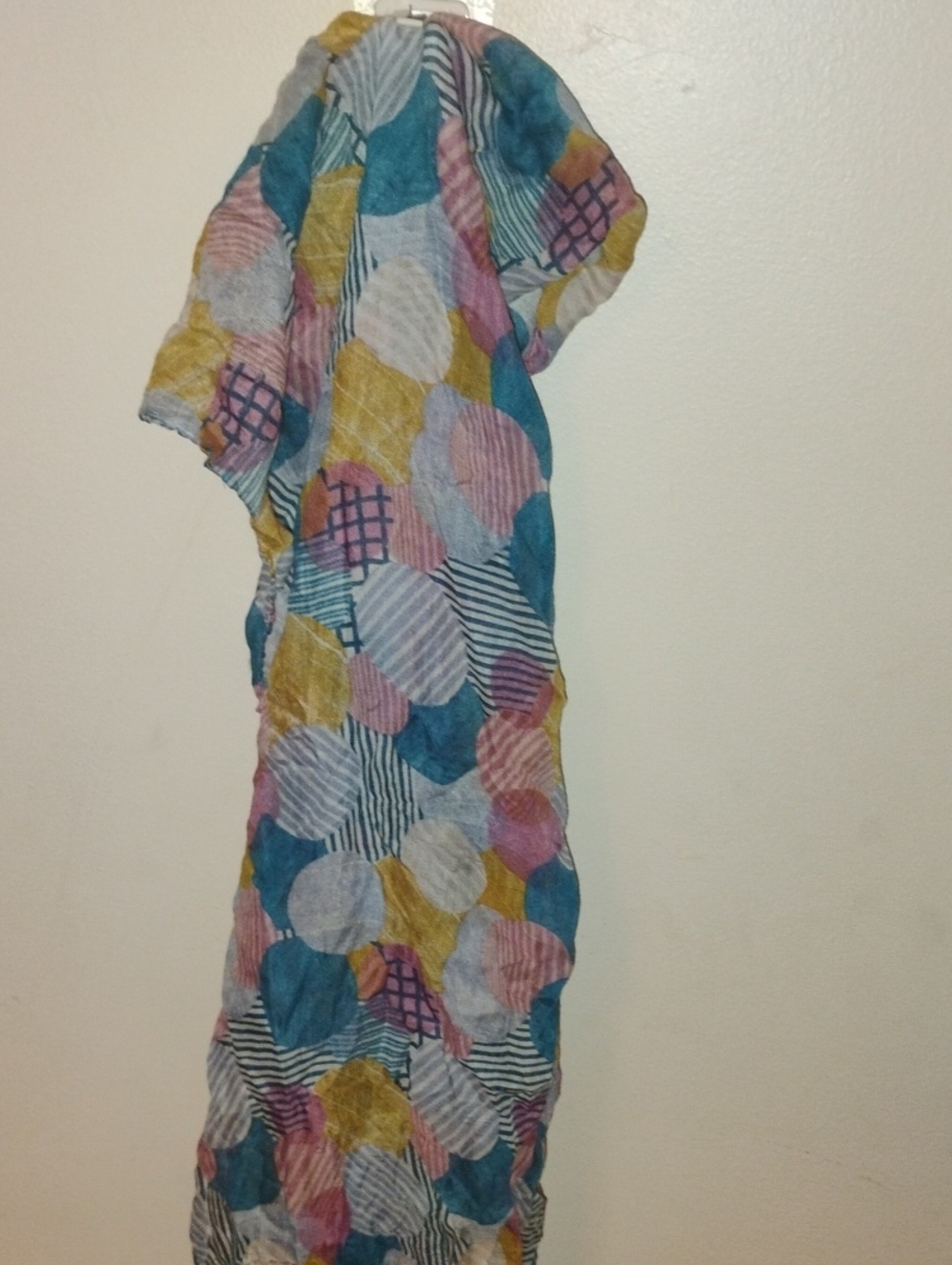 Womens' Multi-Color Circle Print Scarf